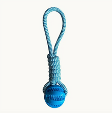 Load image into Gallery viewer, Chew and Play Rope Ball Dog Toy
