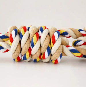 Multi-Color Rope Knot Dog Toy